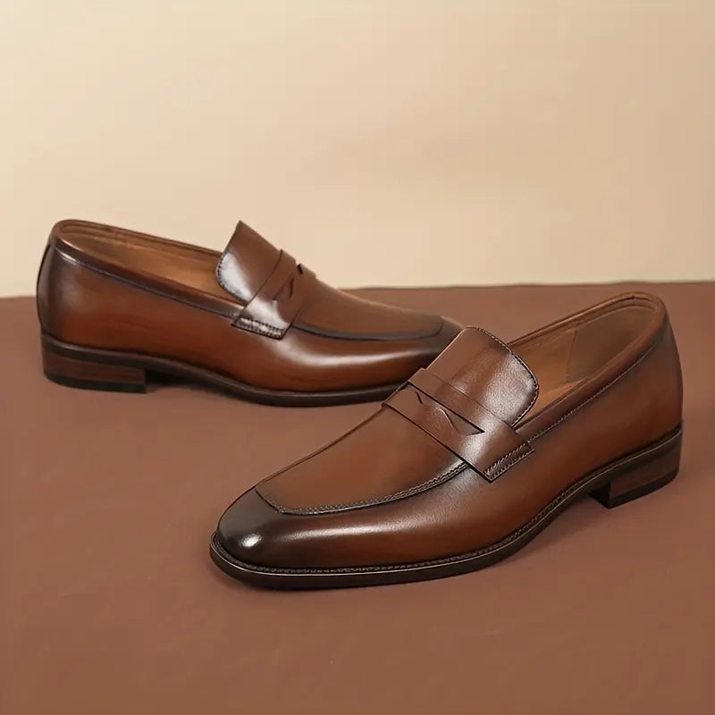 Mocassins Homme Classique en Cuir Véritable – Confort & Élégance