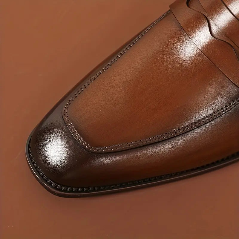 Mocassins Homme Classique en Cuir Véritable – Confort & Élégance