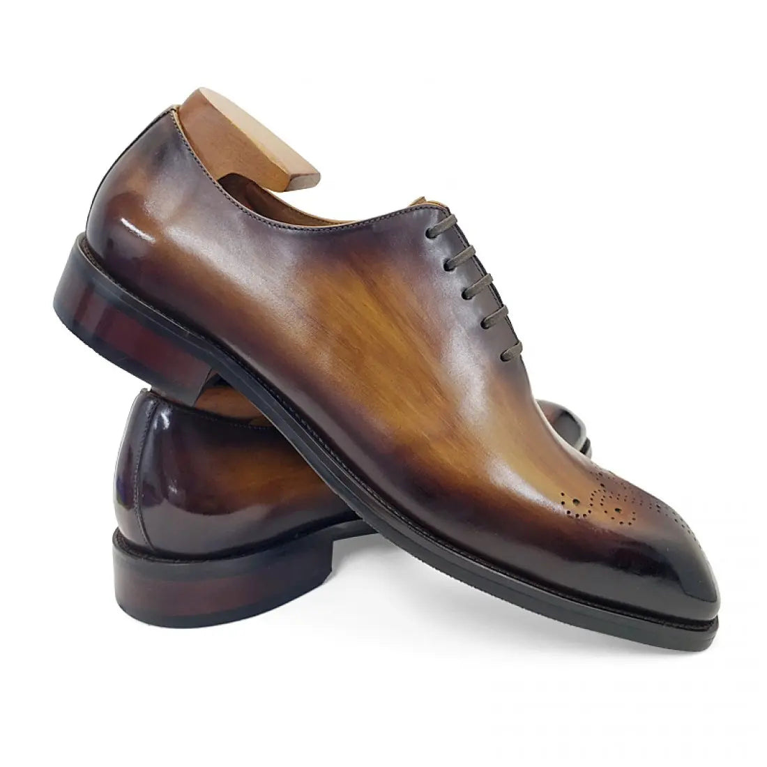 Chaussures Oxford Homme en Cuir Véritable – Style Wingtip Classique & Confort Premium